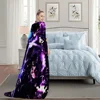 Anime Sung Jinwoo Blanket Plush Nap Sofa rug for Living S-Solo L-Leveling Room Office Bedroom Birthday Home Travel Kid Gifts 5