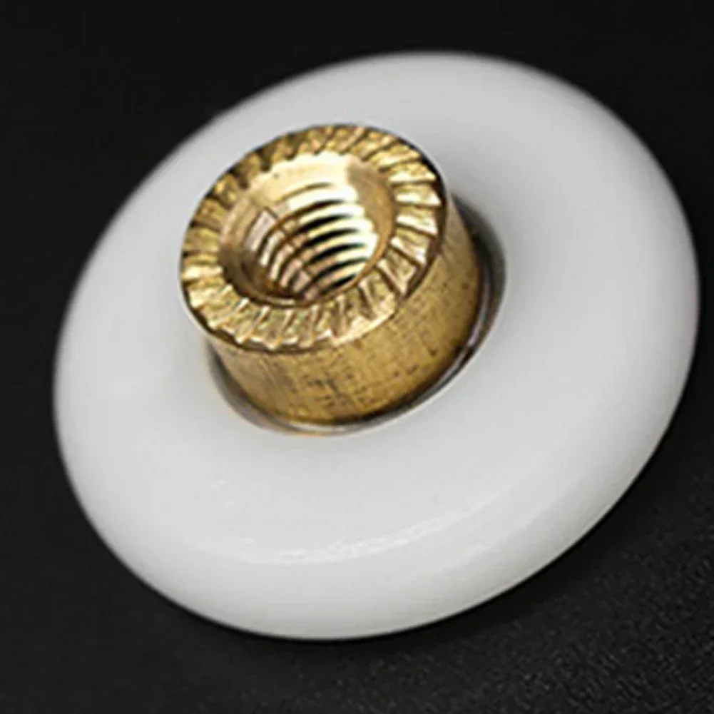Shower Room Pulleys Set Bathroom Sliding Glass Door Wheels Nylon Copper Roller 20mm 23mm 25mm 27mm 4pcs
