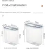 4pc Kitchen Food Storage Tank Miscellaneous Grain Storage Box 2.5L/4L Set Transparent PP Sealed and Waterproof Storage Container 5