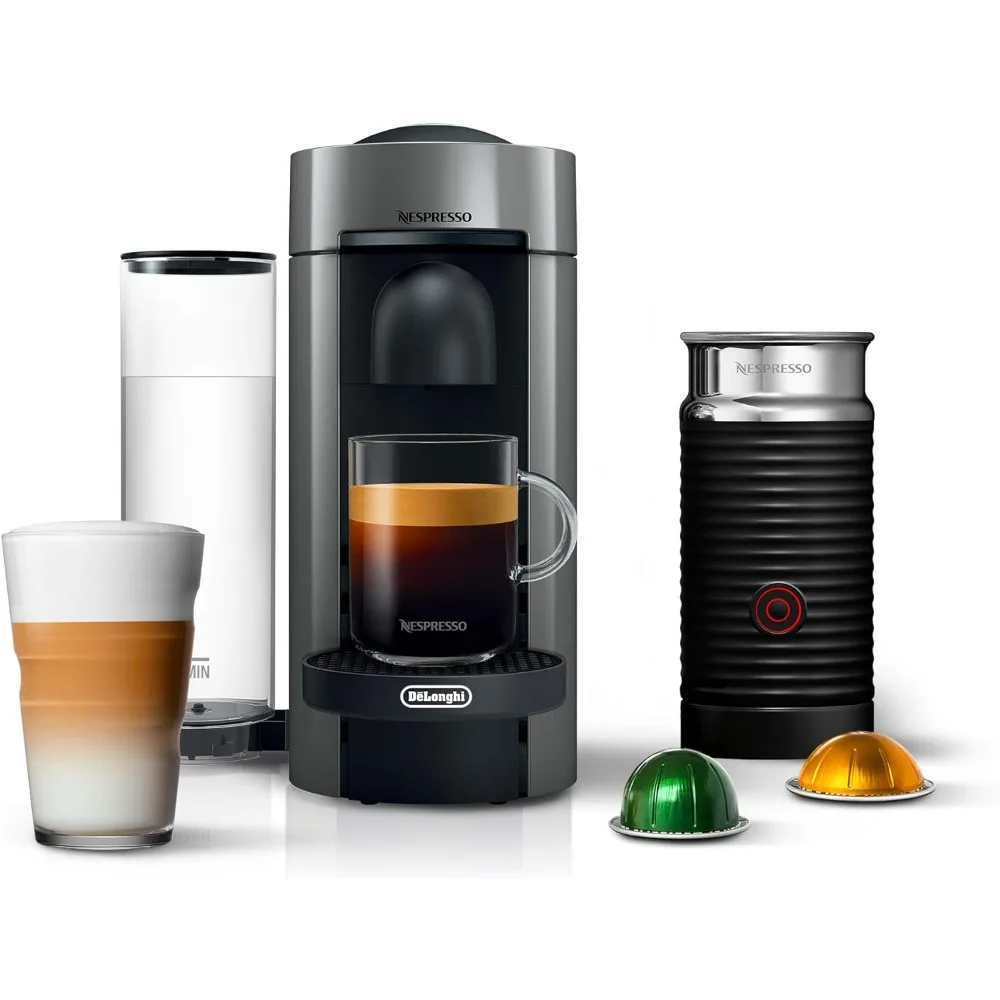 

Grey Espresso Maker Coffee and Espresso Machine With Milk Frother 5.6 X 16.2 X 12.8 Inches Coffee Makers of Capsules Capsule
