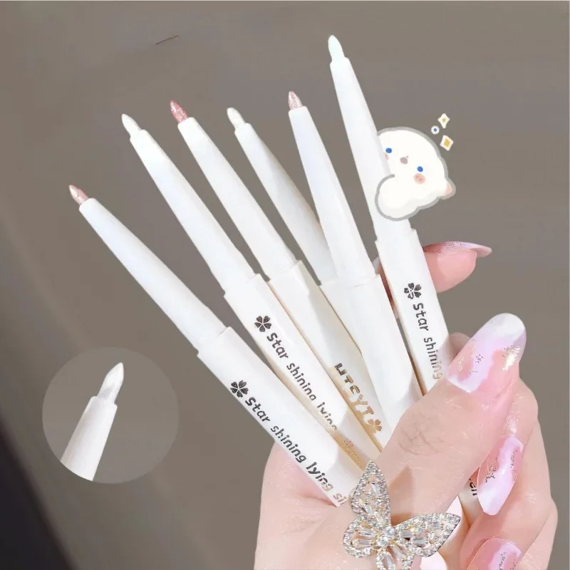 Glitter Highlighter Eye Shadow High-gloss Glitter Waterproof Pearlescent Shake Brightening Silkworm Face and Body Highlighter 5