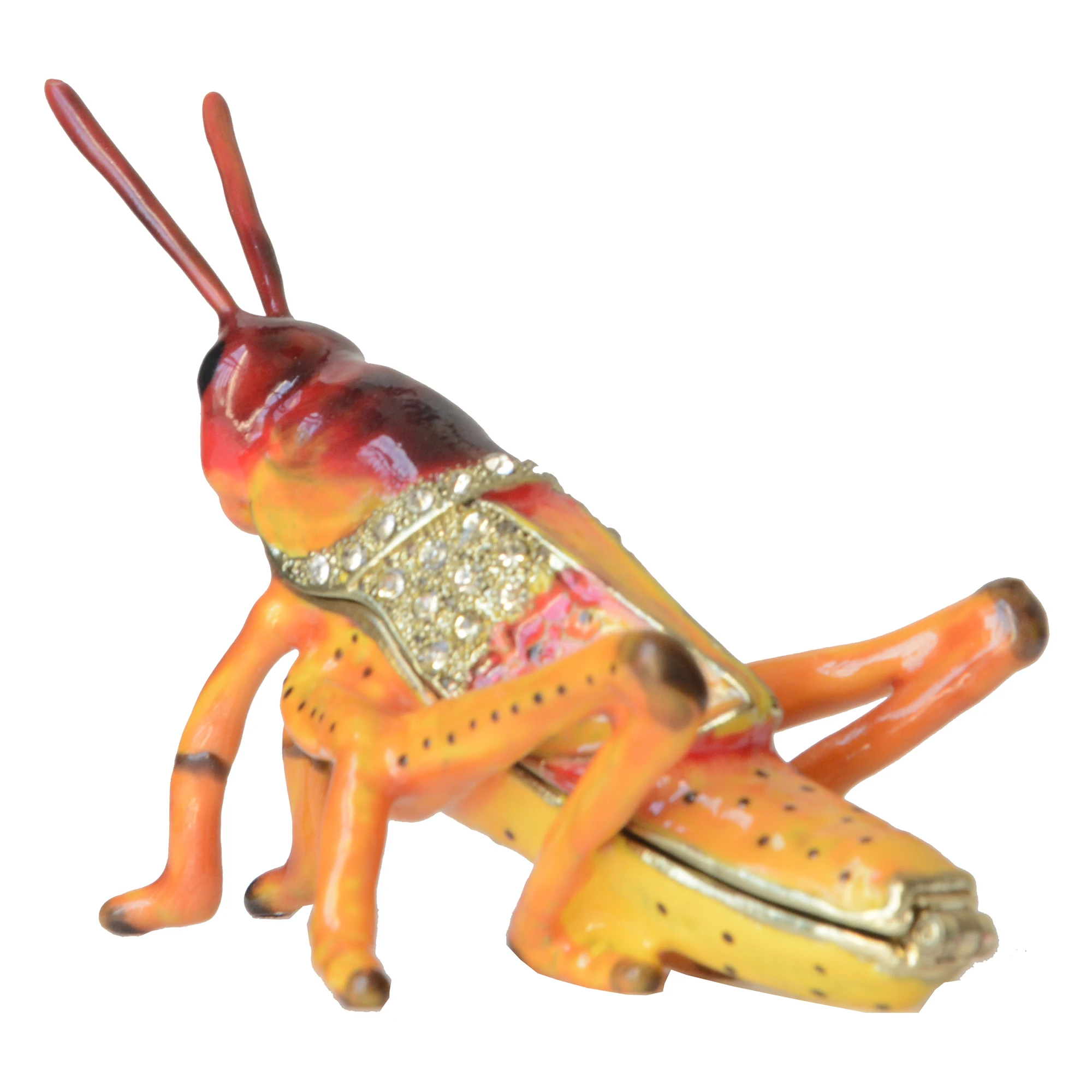 Grasshopper Insect and Bug Jewelry, Collectible Trinket Box, Unique Ornament