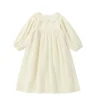AS Eyelet Collection Pink Color Apricot Color Girls Embroidery Dress Baby Romper Cotton Sisiter Clothing Ruffles Neck Muslin Set 5