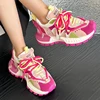 Women Platform Sneakers Casual Outdoor Mixed Colors Design Shoes Versatile Trend Sneaker Comfortable Lace Up Running Sport Shoes 2