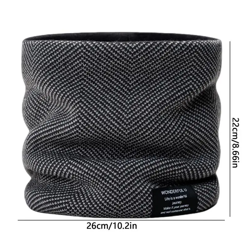 Cold Weather Neck Warmer Winter Warm Scarf Knitted Fleece Warmer With Various Colors Ski Tube Scarf Neck Snood For Men