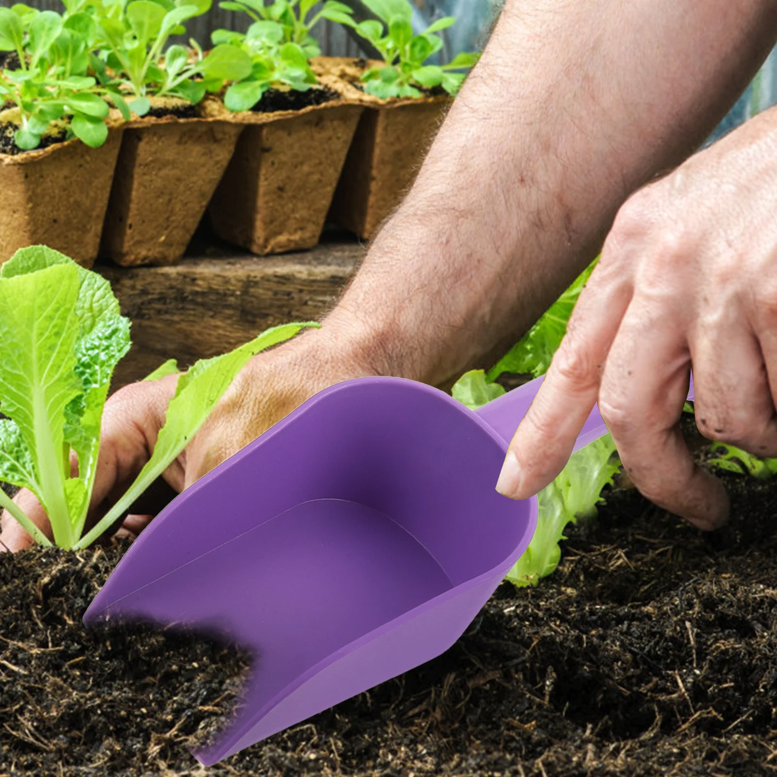 Garden Small Gardening House Plants Shovels for Digging Succulents Plastic Scoop