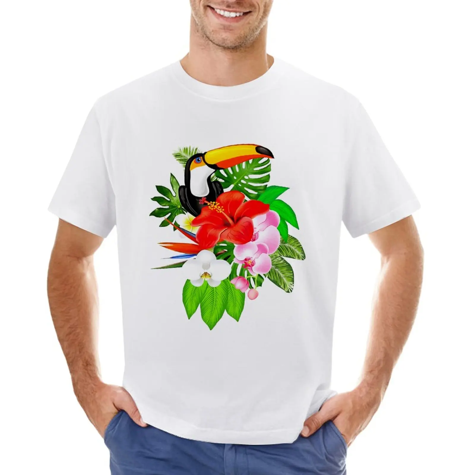 

Toucan and Jungle T-Shirt plus sizes for a boy plain customs mens clothes