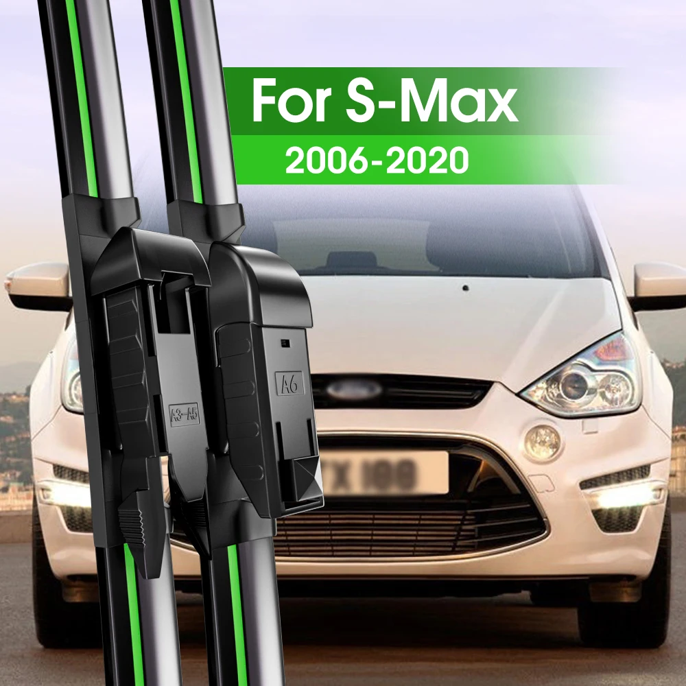 

2pcs Front Windshield Wiper Blades For Ford S-Max SMax S Max MK1 MK2 2006-2020 2008 2012 2016 2018 Windscreen Window Accessories