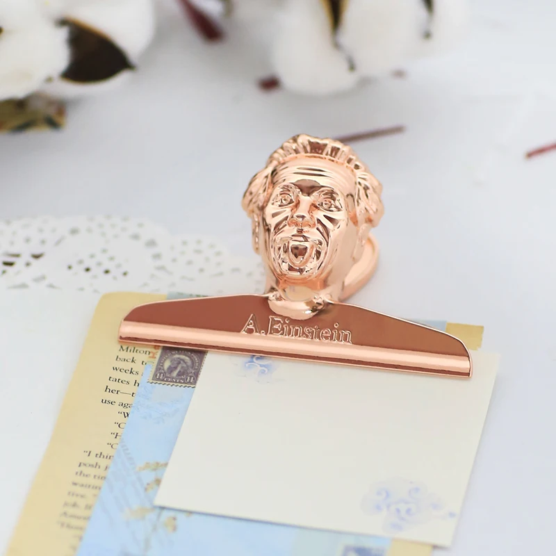 Vintage Memo Paper Clip Reciept Folder Metal Notebook Decoration Clamp Bronze Rose Gold paper clips binder clips metal clamp clips