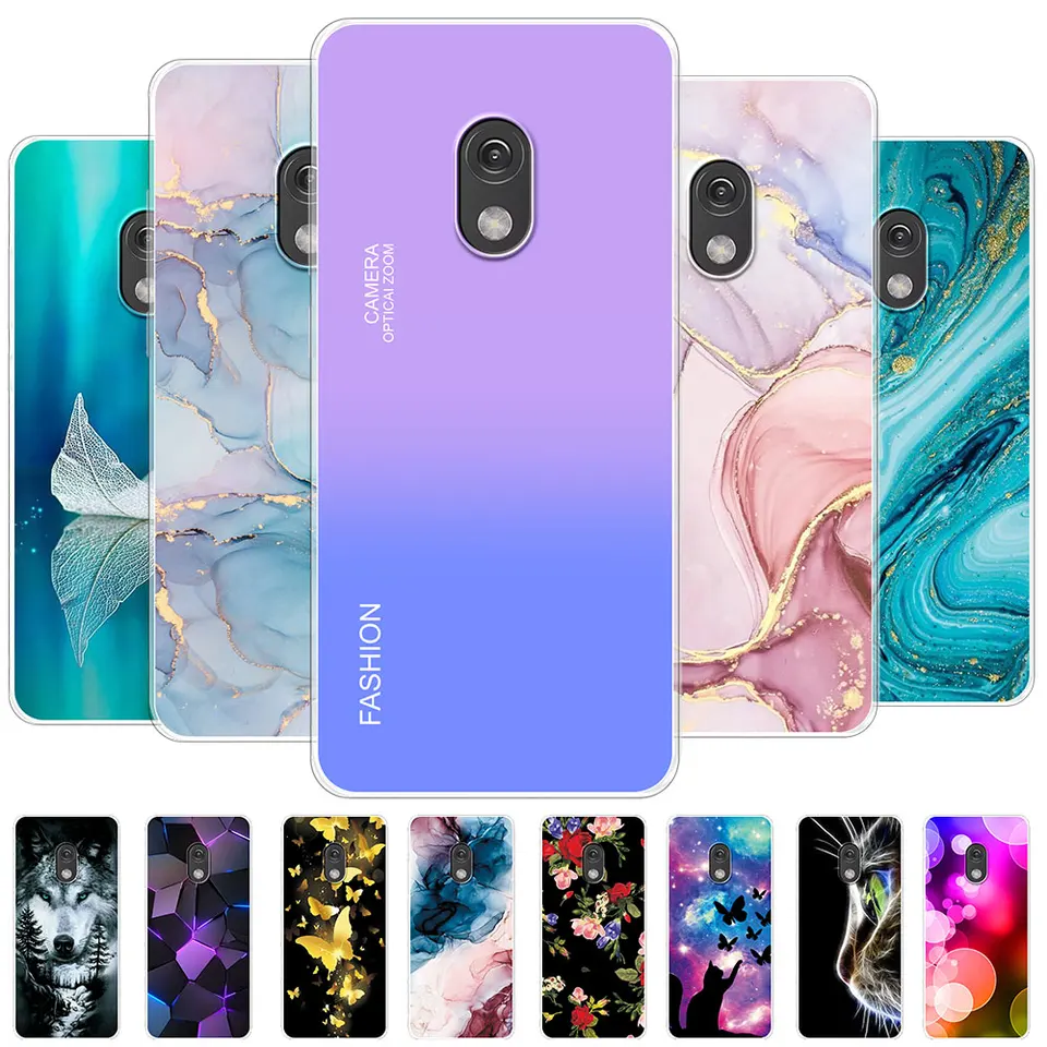 LYZXMY Cover per Nokia 235 4G (2024) / 215 4G (2024) / 220 4G (2024)(2.8) TrasparenteCustodia, Ultra Sottile in Silicone Protettivo Bumper TPU Morbido Gel Case
