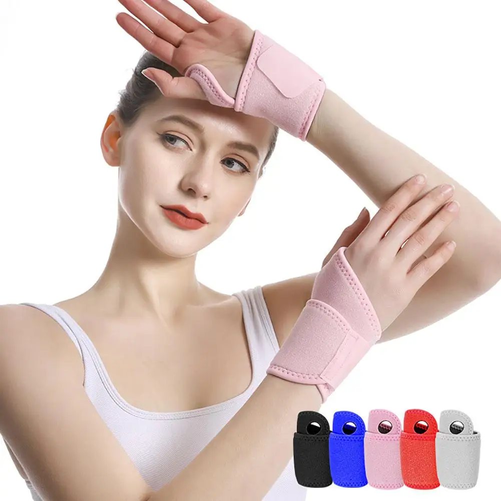1 Pair Wrist Strap With Magic Stickers Adjustable Breathable Wrist Brace For Wrist Pain Carpal Tunnel Arthritis Dropshipping 1pcs adjustable wrist compression strap wrist support band fitness weight lifting tendonitis carpal tunnel arthritis pain relief
