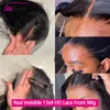 100% Real HD Lace Wig 13x6 Human Hair Lace Frontal Wig 30 Inch Straight Human Hair Wigs Brazilian 13X4 Lace Front Human Hair Wig 2