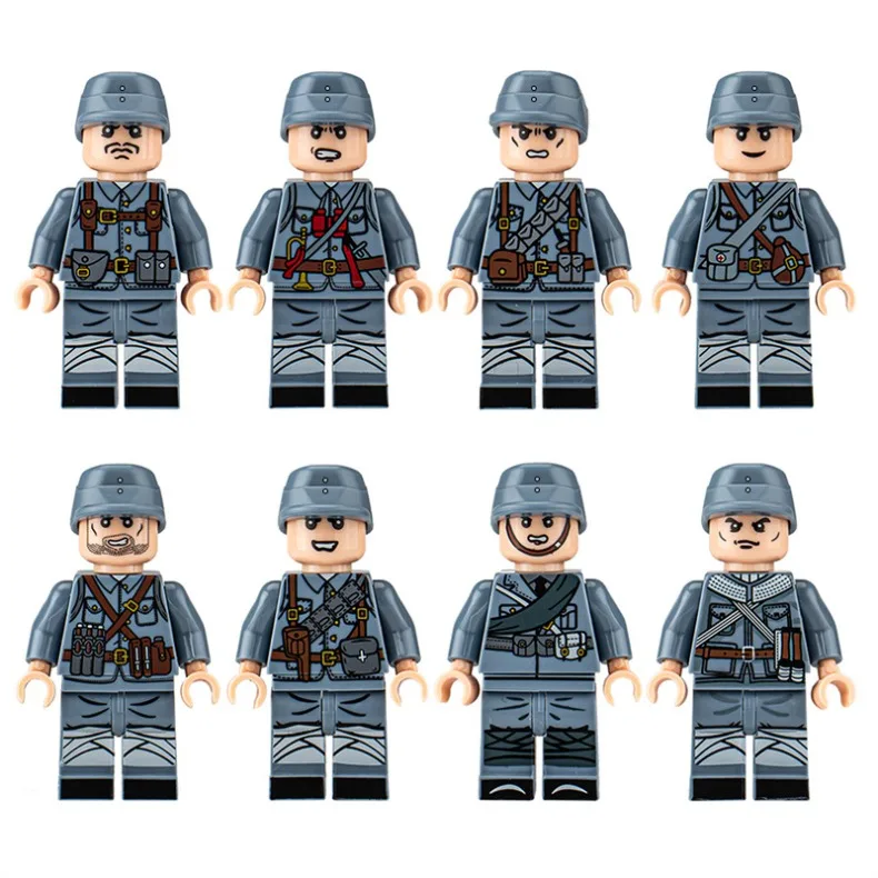 Mini-Militär-Bausteine, MOC-Actionfiguren, zusammengebautes Spielzeug, Crawler, Lernspielzeug für Kinder, humanoide Puppen, Geburtstagsgeschenke – Detail 4