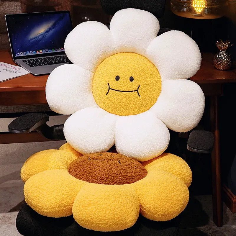 Smiling Flower Pillow, Flower Pillow Cushion