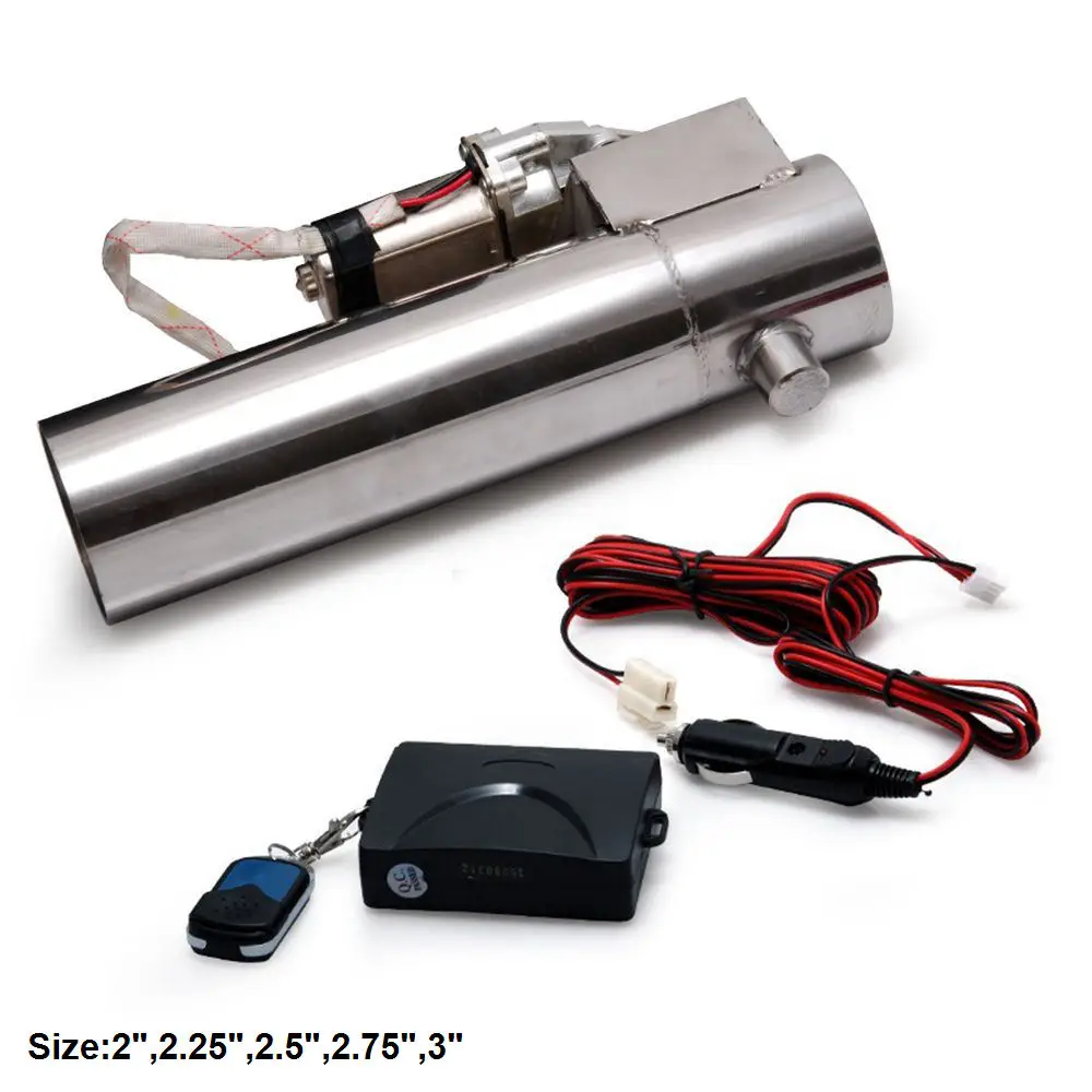 2",2.25",2.5",2.75",3" Exhaust Pipe Electric I Pipe Exhaust Electrical Cutout with Remote Control Valve For Honda AF-CUT01G