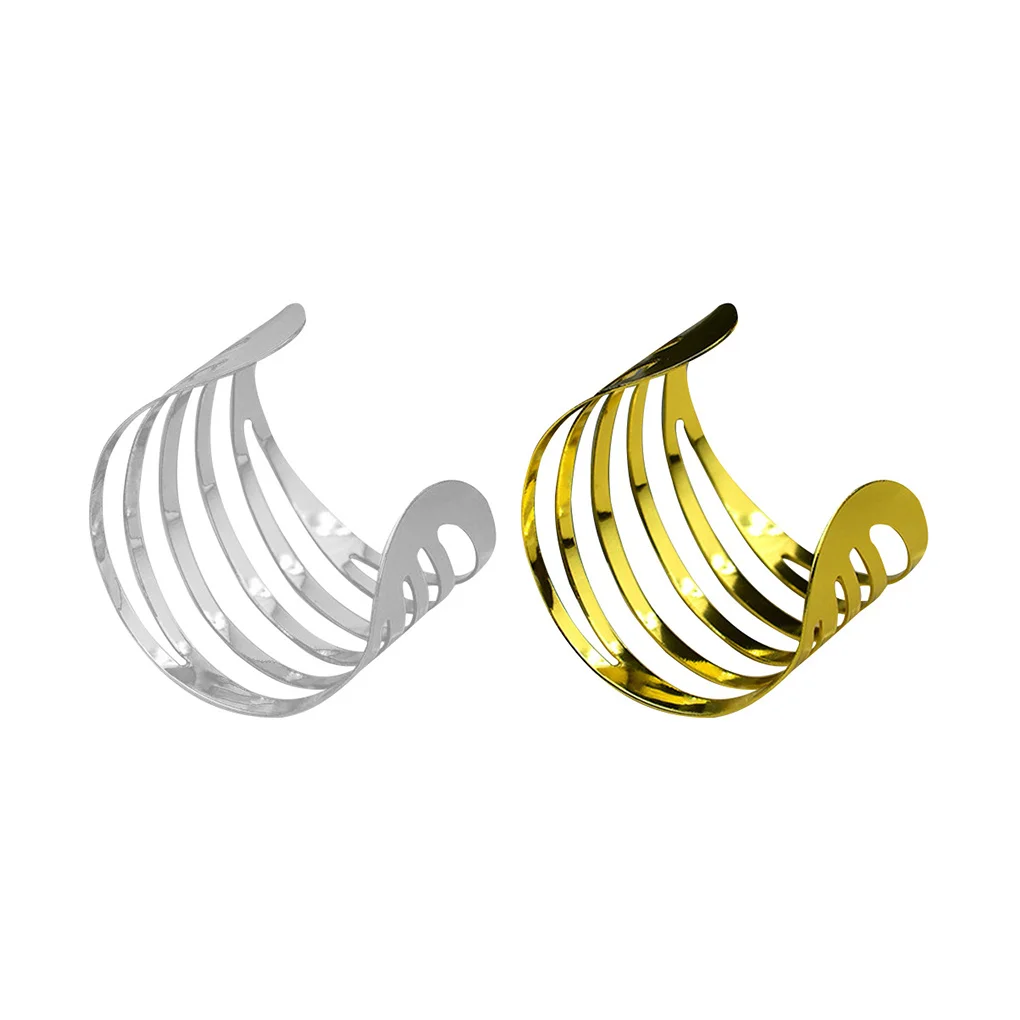 Pack of 12 Birthday Napkin Rings Decoration Hollow Out Buckle Holder Silver