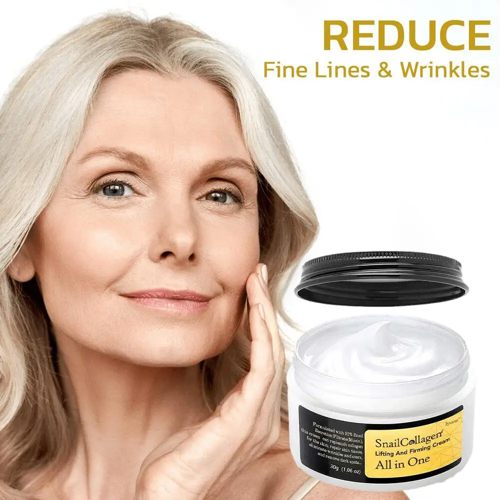 Snail Essence Face Cream Tightens Skin Reduces Fine Lines Moisturizes