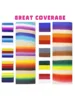 Bowitzki Professional Water Activated Face Paint Kit Split Cake Palette Rainbow Makeup in Carnival Party Festival Cosplay Makeup 4