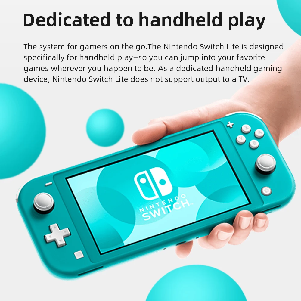 Nintendo Switch Lite Turquoise 5.5 inch LCD Touch Screen 32GB Built-in +  Control Pad Compatible All Nintendo Switch Games - AliExpress