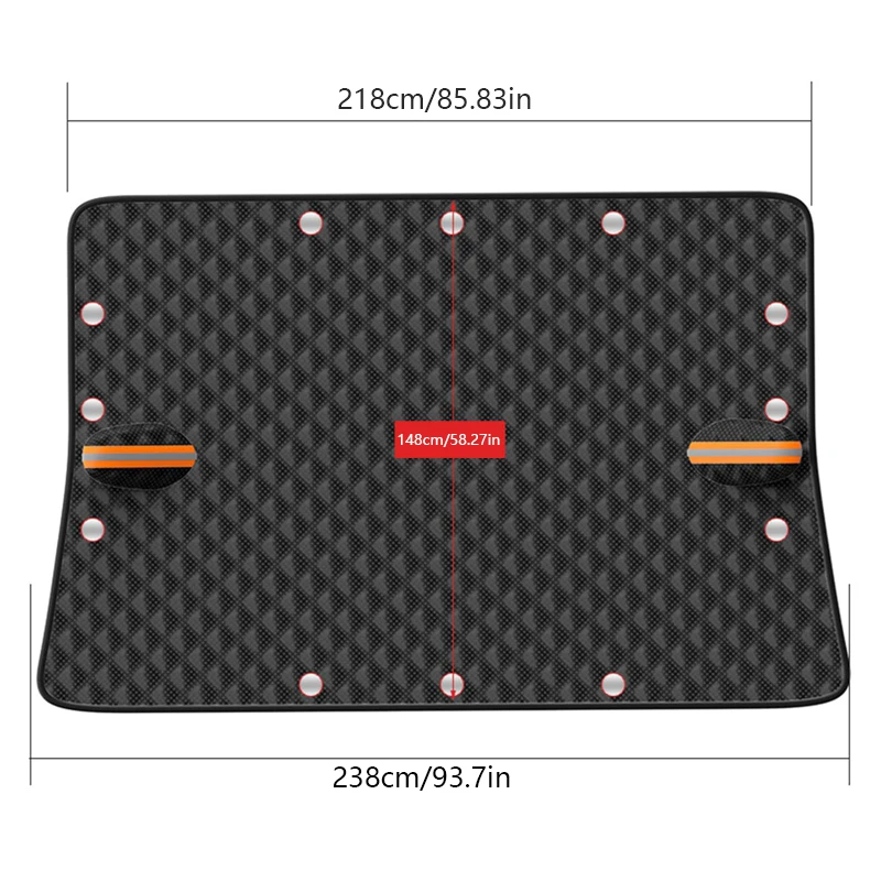 LEIBOO-cubiertas para parabrisas de coche, protector contra la nieve, impermeable, toldo de invierno para exteriores, protector solar, media cubierta protectora, parasol para ventana delantera
