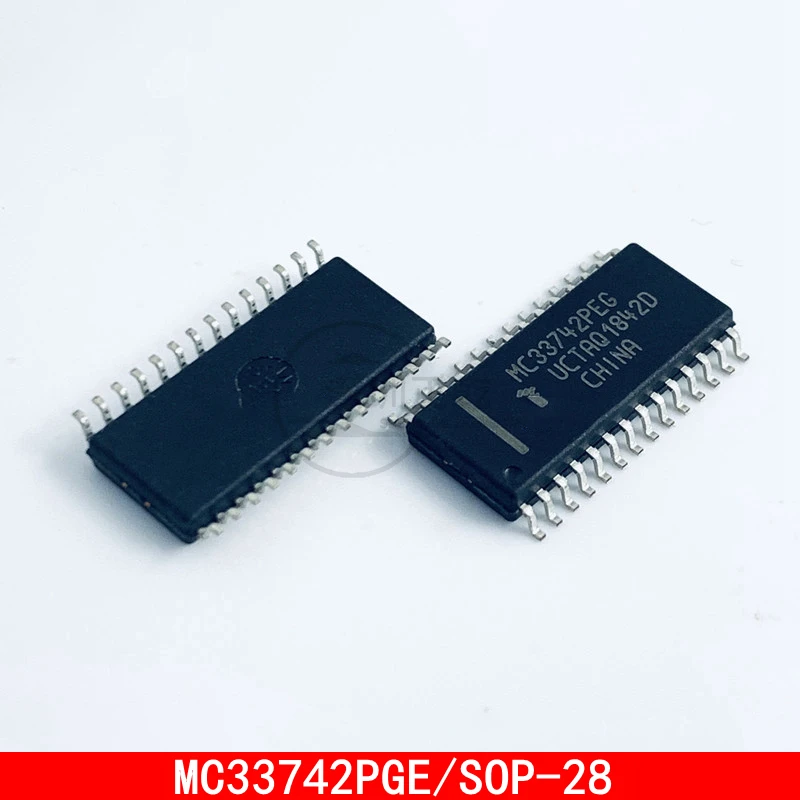 1-5PCS MC33742PEGR2 MC33742PGE SOP-28 CAN transceiver system-based chip 1 5pcs sn65lbc184dr soic 8 smd rs 485 interface ic trans volt spprssn diff transceiver 250 kb s