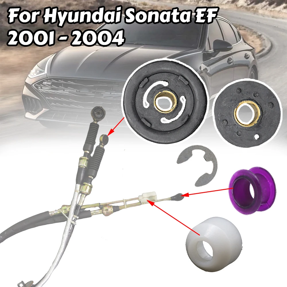For Hyundai Sonata EF Sonica Car Manual Gear Shift Selector Lever Linkage Cable End Rod Connector Shifter Bushing 2001 2002-2004