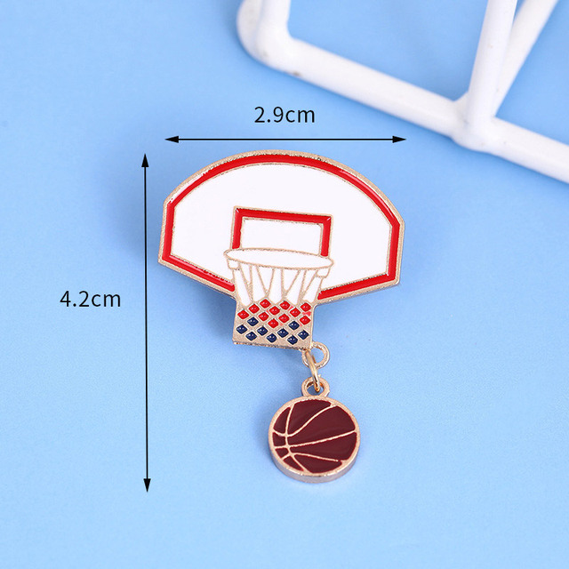 Brooch Football Basketball Pin New Jeans Buckle Needle Waist Pin Sweater Dress Brooch Pins Badge Accessories Jewelry Gift