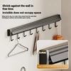 Folding Clothes Drying Net Punch-free Retractable Load-bearing 10kg Balcony Bathroom Bedroom Storage Rack With Hooks 3