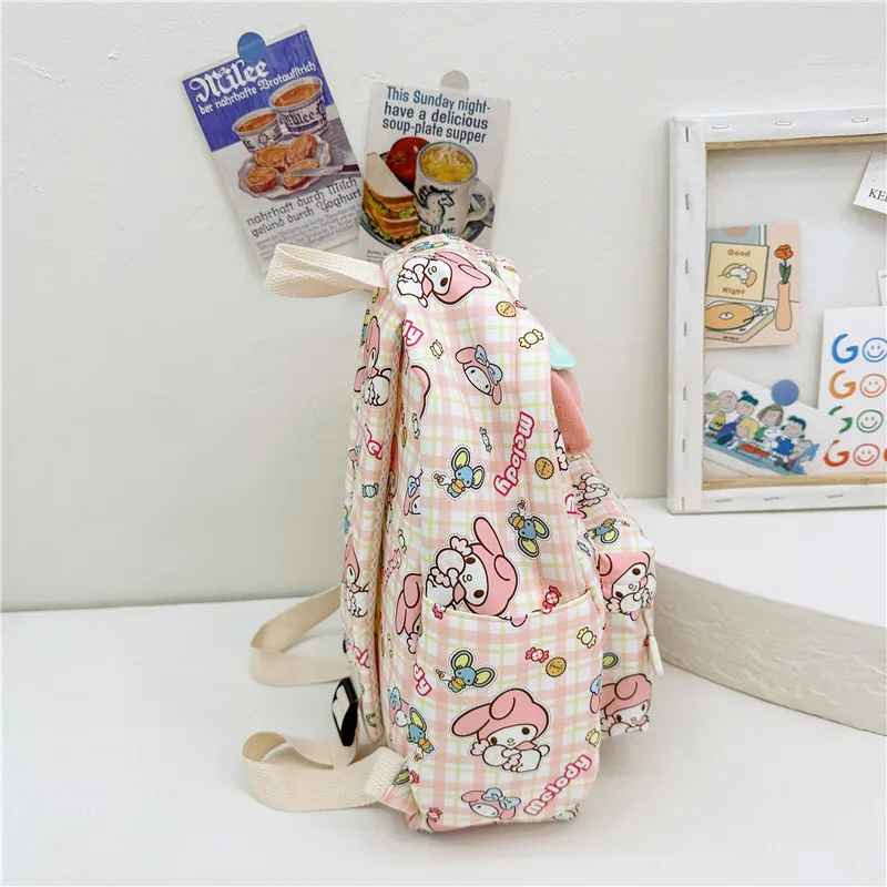 Hello Kitty Korea 2024 Spring New Children's School Bag Cartoon Cute Large Capacity Kindergarten Backpack for Boys and Girls