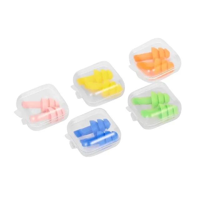 20PCS Ear Plugs Sound insulation Waterproof Silicone Ear Protection Earplugs Anti-noise Sleeping Plug For Travel Noise Reduction 5