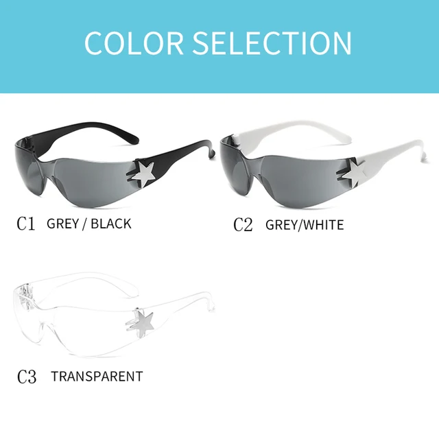Gafas de sol deportivas de lujo para mujer y hombre, lentes de una pieza, estilo Punk, diseñador de marca, Y2K, UV400 - Imagen 6