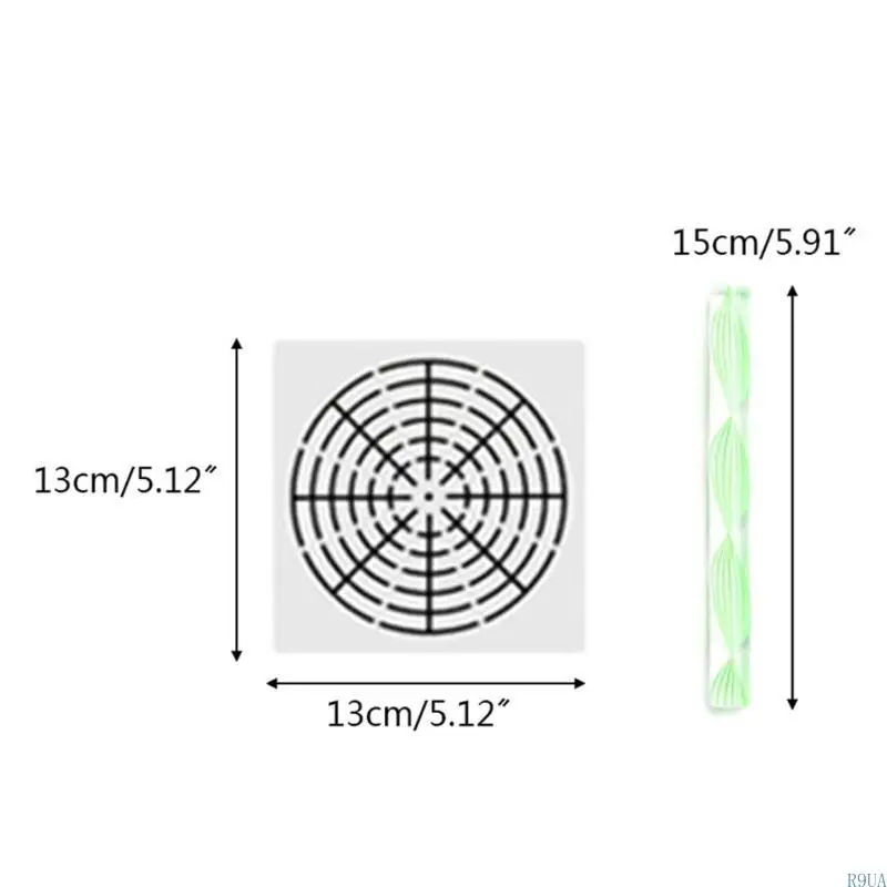 R9UA 16pcs 스톤 만다라 도트 도구 페인팅 락 스톤 펜 엠보싱 스타터 드로잉 스텐실 템플릿 브러시 트레이 키트