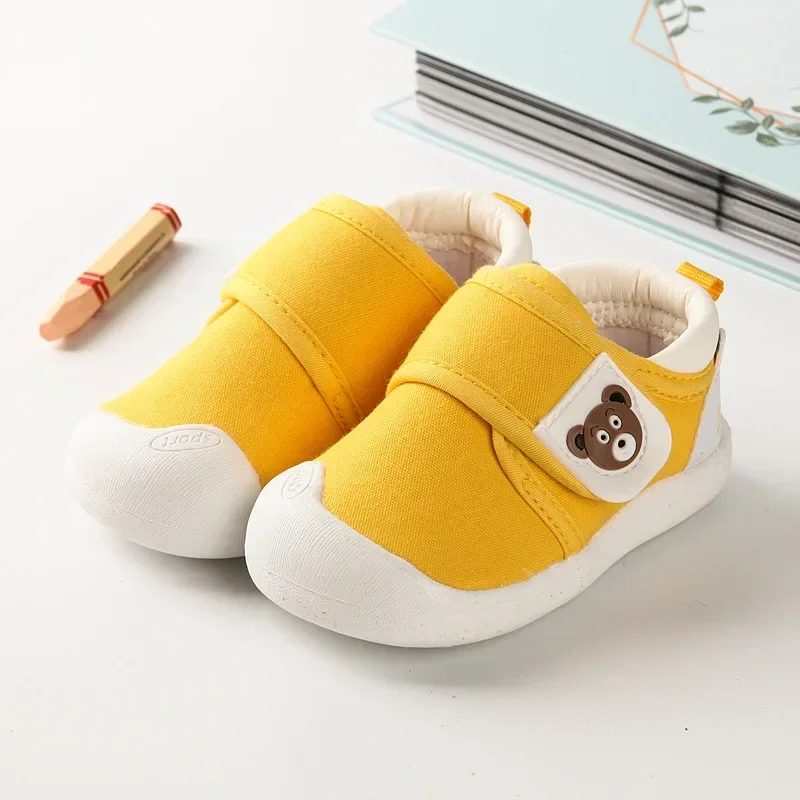0-4 Years Toddler Canvas Shoes Spring Baby Kids First Walkers Anti-collision Boys Shoes Lightweight Baby Girls Shoes 5