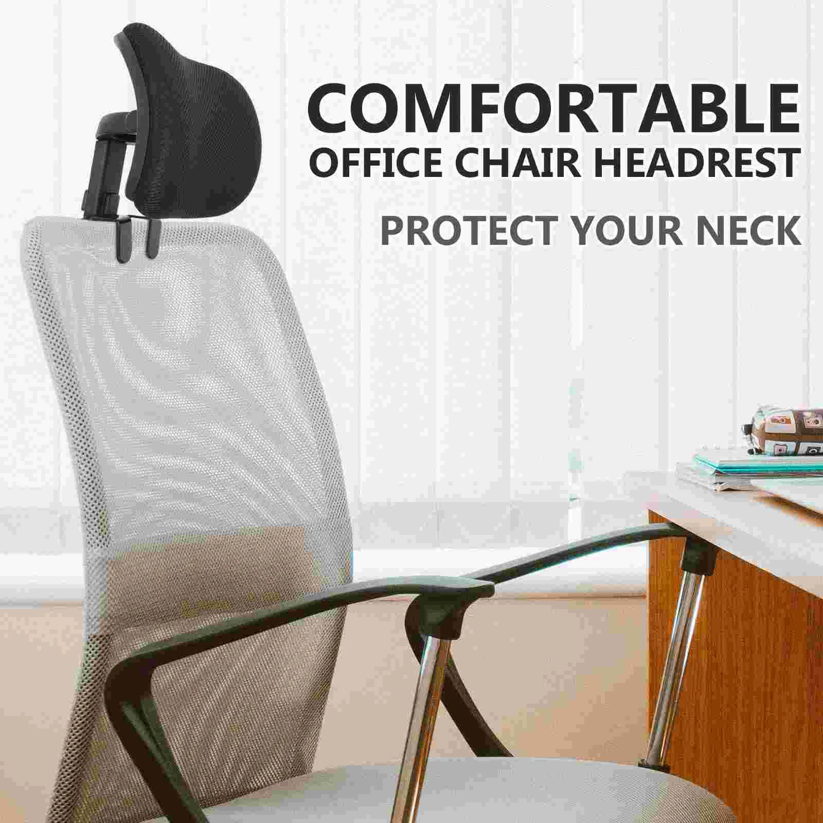 Office Chair Headrest Attachment Adjustable Neck Support Cushion Elastic  Sponge Head Pillow Computer Chair Kit Ergonomic - AliExpress