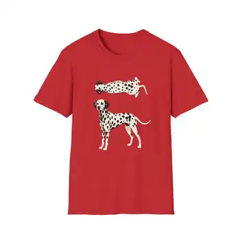 Spotted Dog T shirt personality Clothes Year round clothing Oversized Couples Unisex Y2k Short Sleeves Classic Casual soft tees