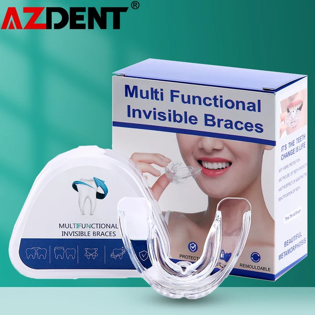 Dental Orthodontic Braces Appliances Kids Teeth Trainer Retainer Mouth Gard Tooth Tray Blue Purple Soft Hard