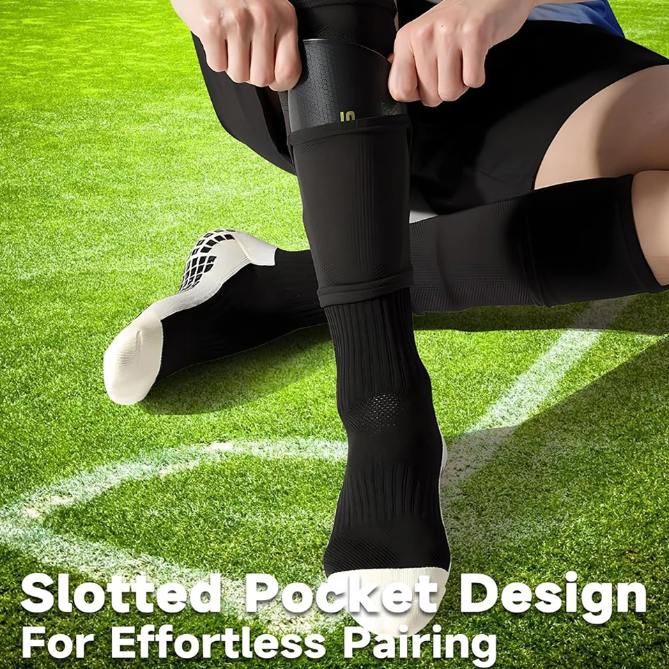 Soccer Shin Guards LOOGDEEL Kids Youth Adults Legging Support Sleeves With Optimized Insert Pocket Football Shin Protect Board