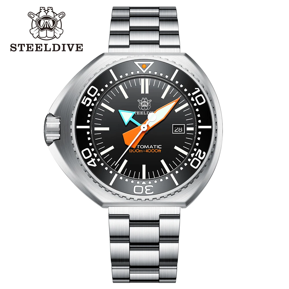 STEELDIVE STORE SD1985 Big Automatic Mechanical Wristwatch Ceramic Bezel NH35 Movement Swiss Luminous 1200M Waterproof Watch