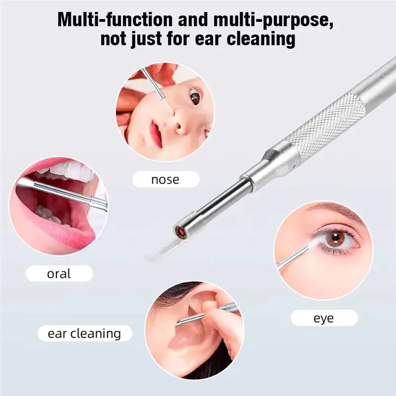 【내구성】스마트 비주얼 귀 카메라 4.3인치 이경 귀지 제거 도구는 사진 및 비디오 녹화 기능을 지원합니다.