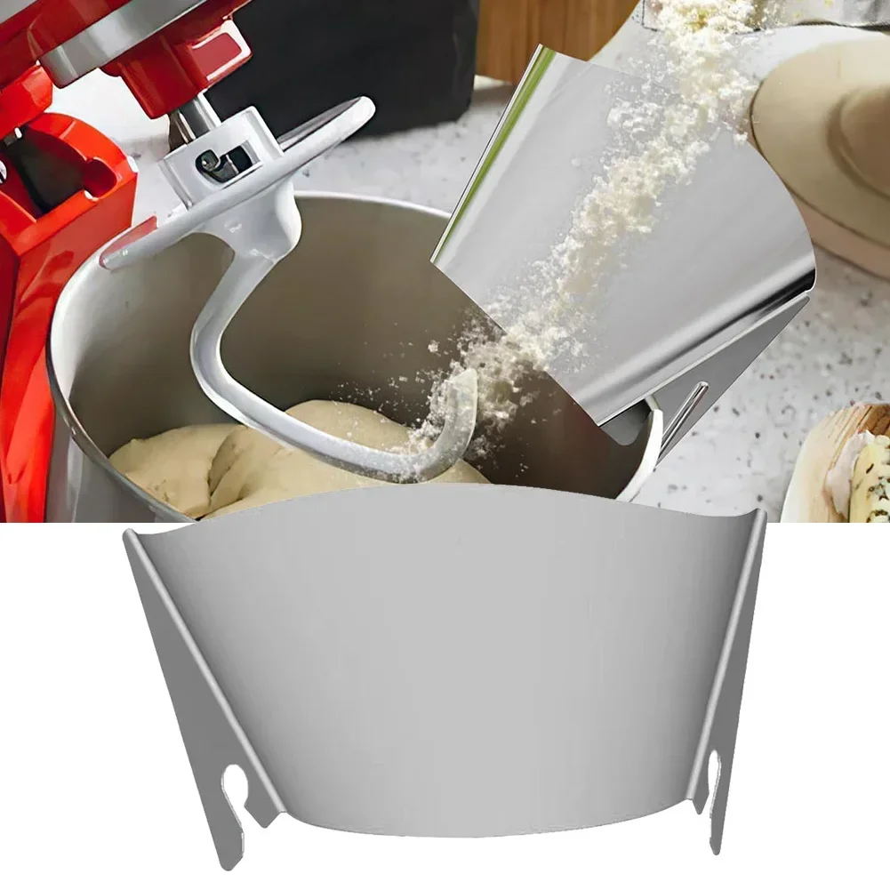 Description Picture 2 of itemLifesparking Stainless Steel Pour Shield for KitchenAid Mixers, Universal Splash Guard, Food Processor Attachment Safety Shield