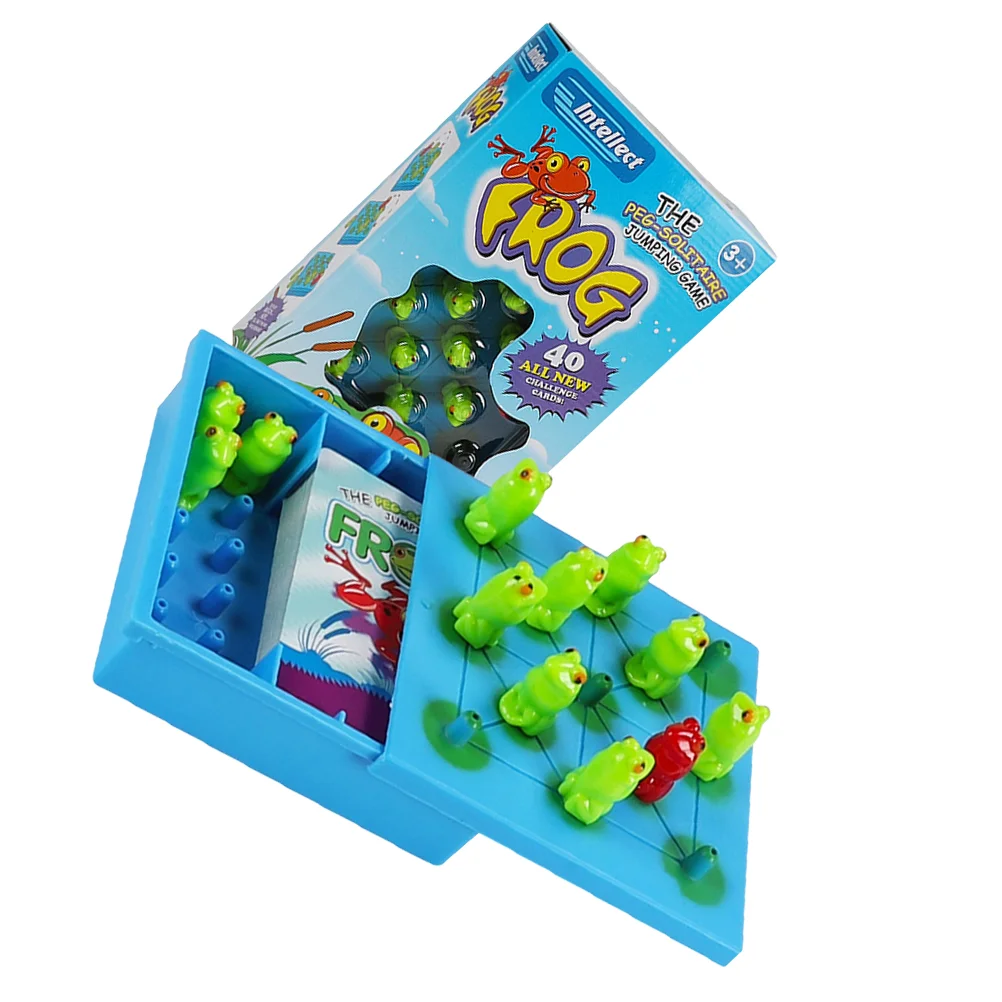 Frog Checkers Game Guessing Kids Toys Logical Thinking Intelligence Training Balance