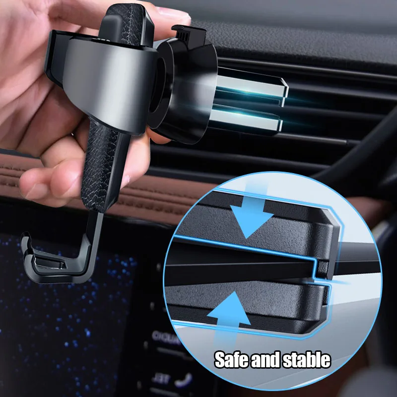 1Pcs Car Phone Holder Gravity Car Bracket Air Vent Stand Accessories