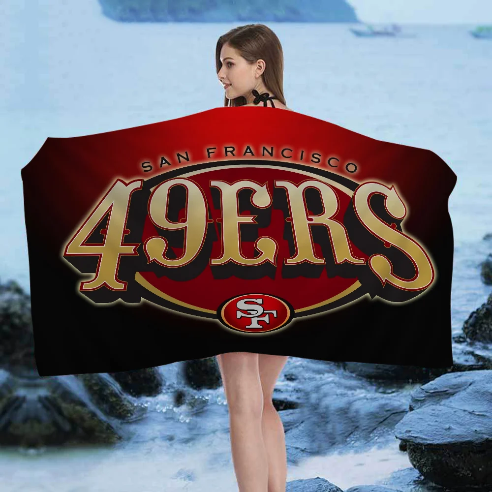 San Francisco 49er Team Big Microfiber Beach Towels Quick Dry Towel Sand Beach Towels Pool Towel for Travel Swim Pool Yoga
