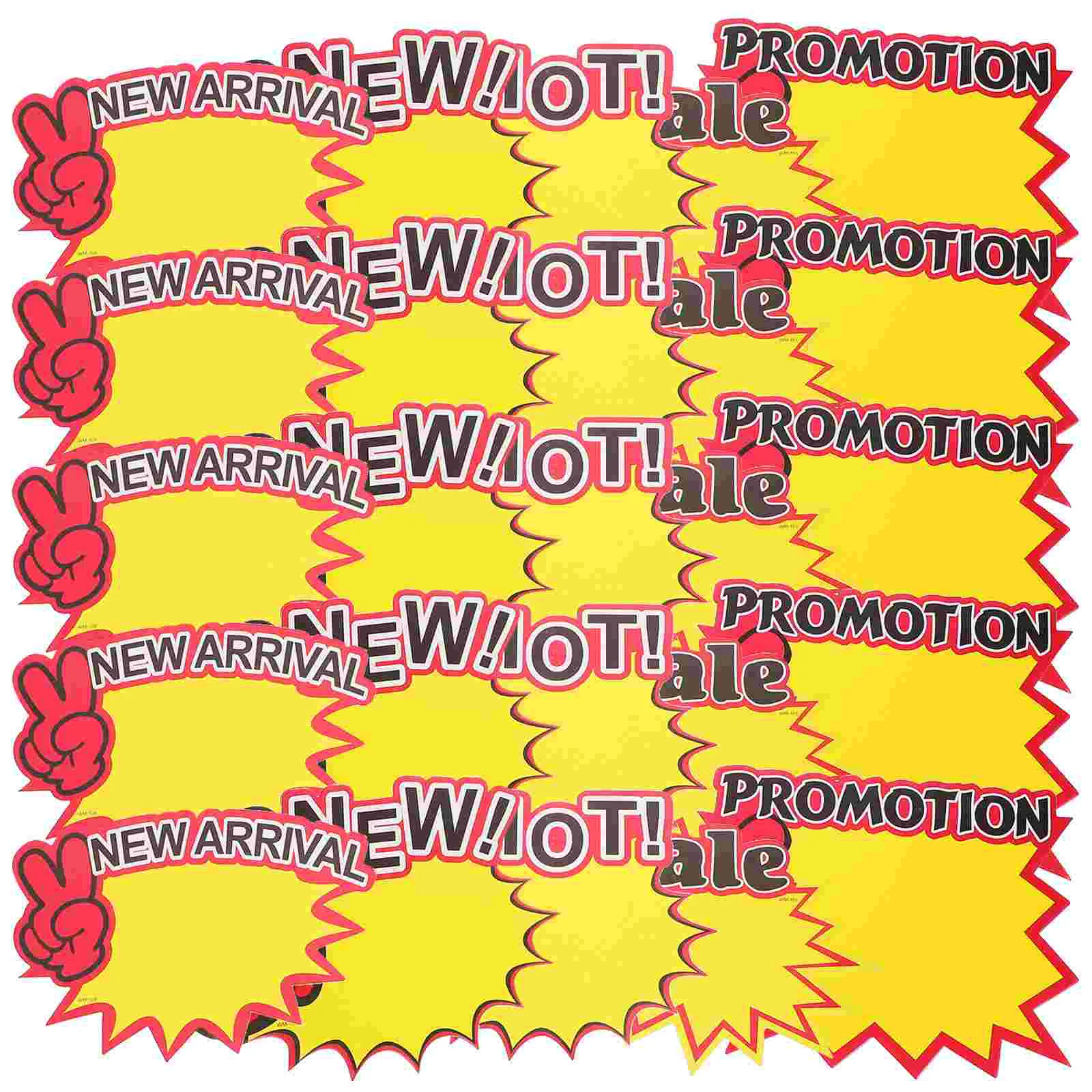 

Garage Sales Pricing Sign Paper Price Tag Label for Promotional Signs Tags