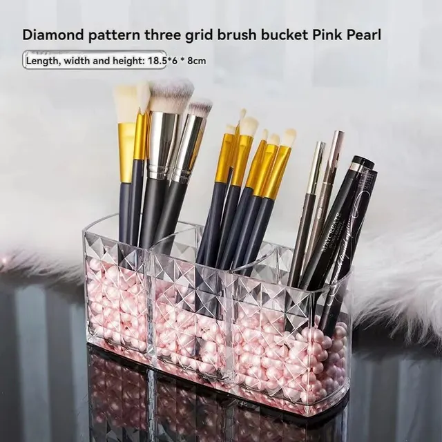 1/2-Pack Diamond Pattern Cosmetic Organizer Box 2