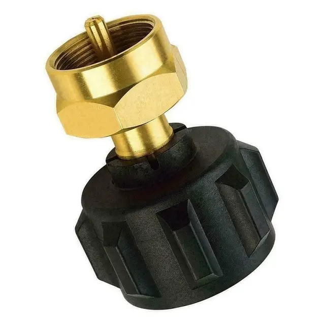 Bbq Propán Tartály Újratöltő Adapter Szerelvények Kültéri Kemping Qcc1 Szabályozó Szelep Propánhenger 1 Lb Újratöltési Csatlakozó