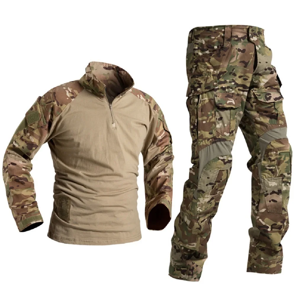 

Мужская тактическая Униформа G3 профессиональный бой, комплект тактической камуфляжной рубашки и брюк для страйкбола, водонепроницаемая охотничья боевая одежда