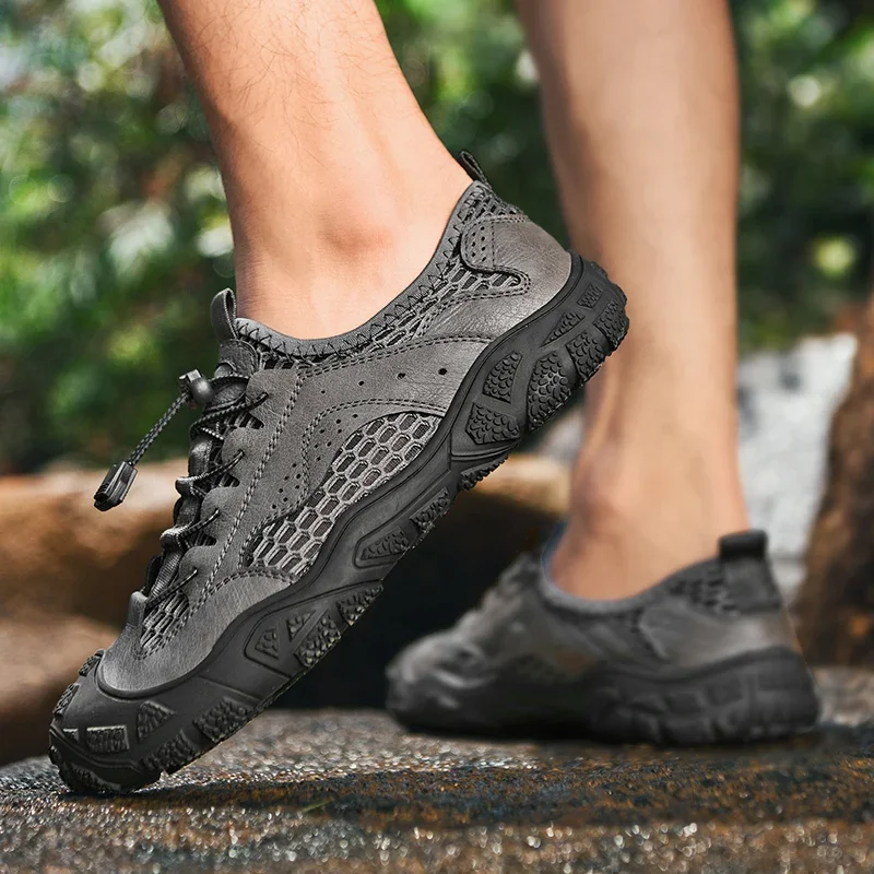 New Summer Men Shoes Sneakers Fashion Mesh Casual Shoes Breathable Driving Moccasins Comfortable Men's Shoes Outdoor Footwear