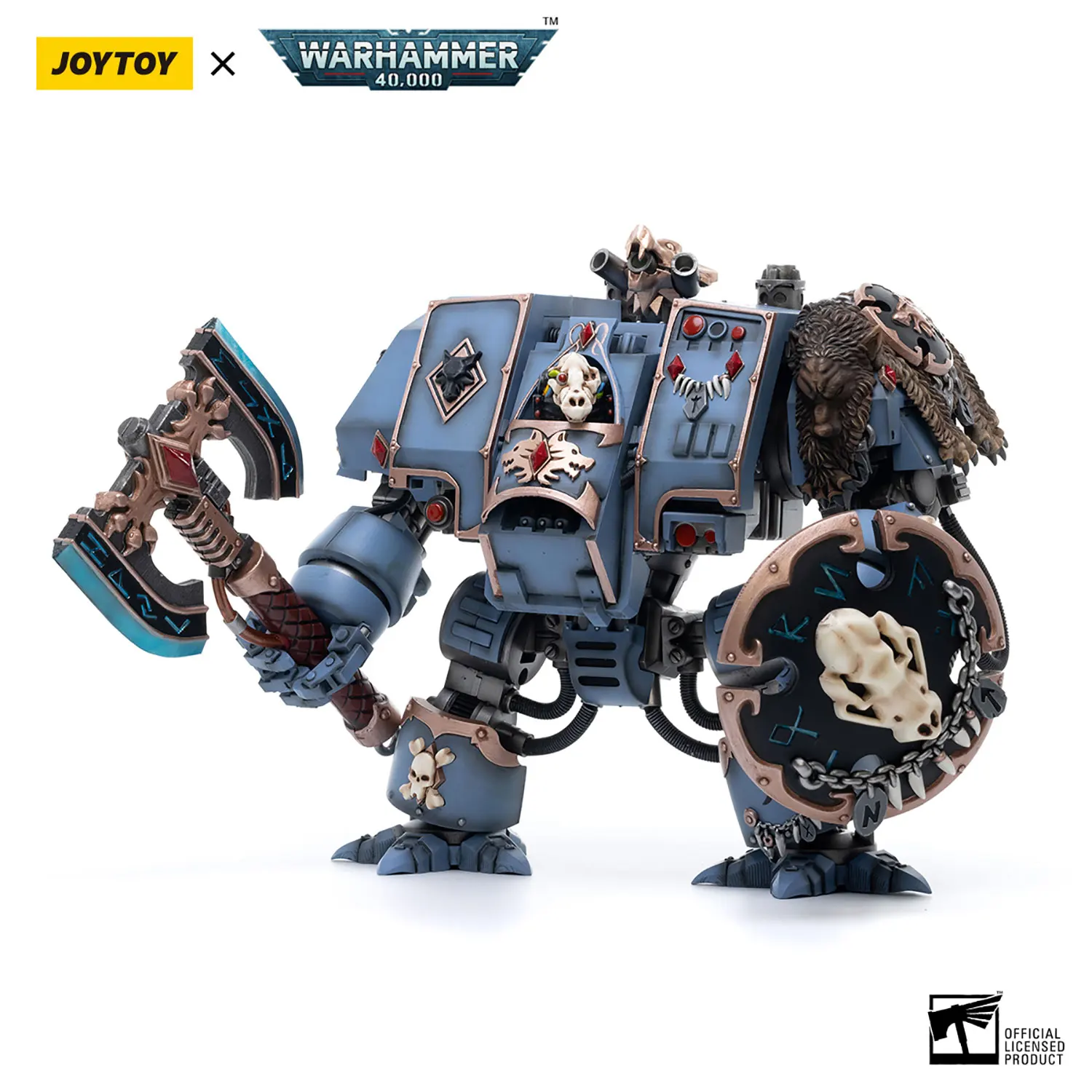 

Joytoy Warhammer 40Kspace Marines Space Wolves Venerable Dreadnought Brother Hvor Action Figure Model Collection Birthday Gift