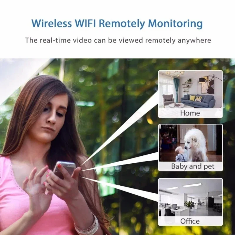 Mini Camera 1080P HD Wireless WiFi Smart Home Monitoring Video Recording High-Definition Intelligent Surveillance Mobile Phone 5